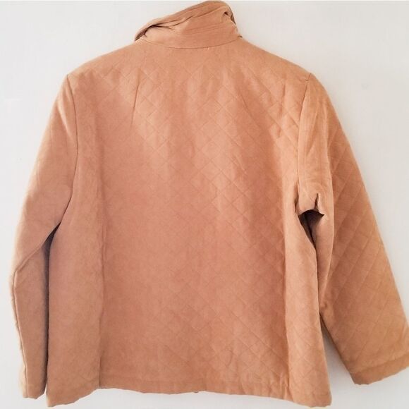 Lemon Grass Petite quilted jacket camel color - Picture 2 of 7